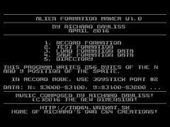 Alien Formation Maker V1.0 - C64