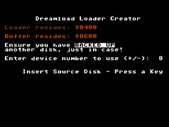 Dreamload Menu Creator - C64