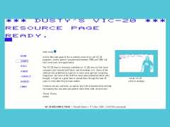 Dusty's VIC-20 resource page