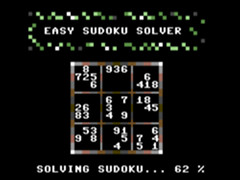 Easy Sudoku Solver - C64