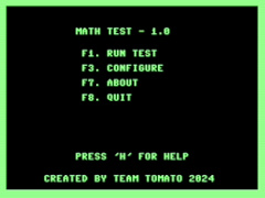 Math Test - C64