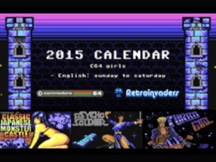 Retro Invaders Calendar 2015