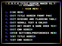 SEUCK Title Screen Maker V1.7 - C64