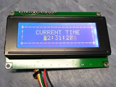 Ekran znaków LCD - port użytkownika