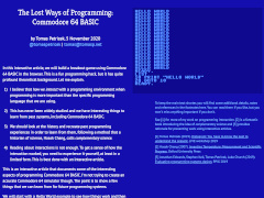 The Lost Ways of Programming: C64 BASIC