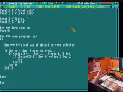 Yawning Angel Retro - AMOS - Geavanceerde menu's